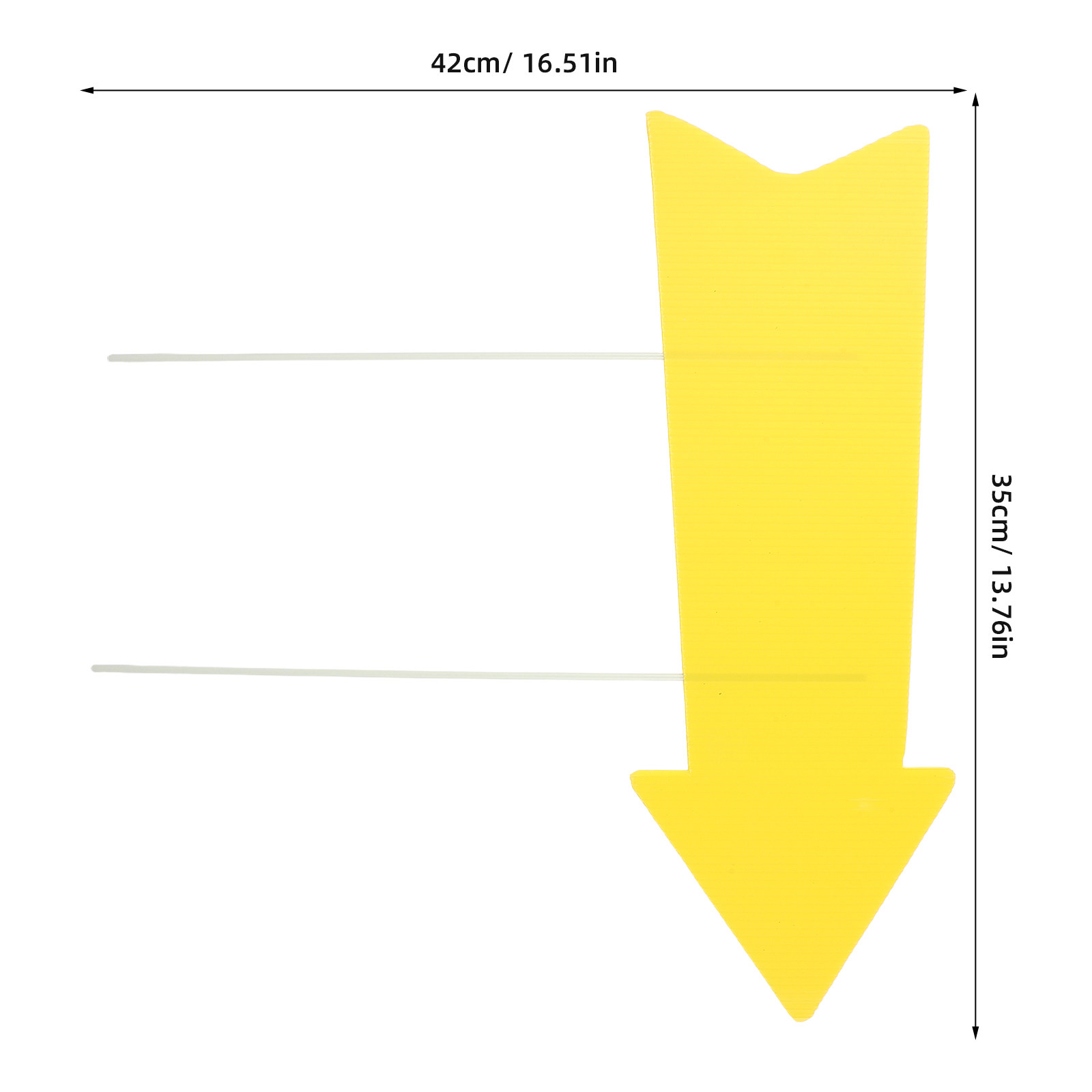 10 stuks lege gele pijl-borden - Yard Sign Blank recensie en prijs